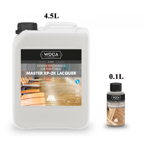 Woca Master Invisible Lacquer 2K sheen 5% ultra-matt 5L with 100ml Pure Hardener 690195A (HA)